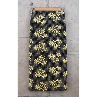 ユニオンランチ 21SS ドット フラワー刺繍 スカート XS(ひざ丈スカート)