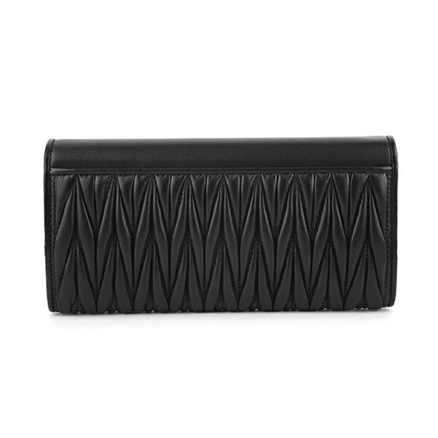 新品 ミュウミュウ MIU MIU 長財布 マテラッセ ブラック 黒