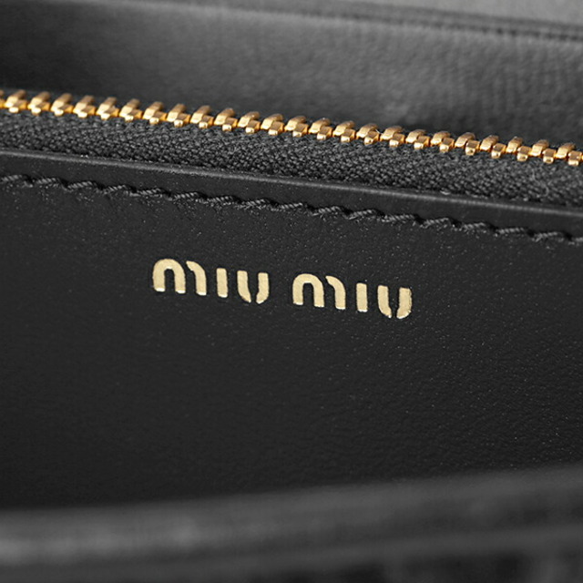miumiu - 新品 ミュウミュウ MIU MIU 長財布 マテラッセ ブラック 黒の