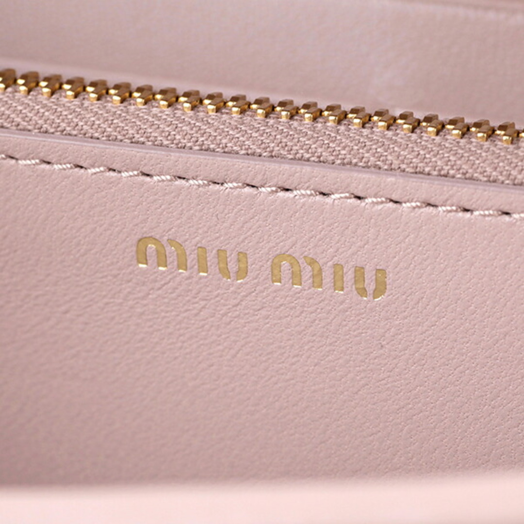 miumiu   新品 ミュウミュウ MIU MIU 長財布 マテラッセ ライトピンク