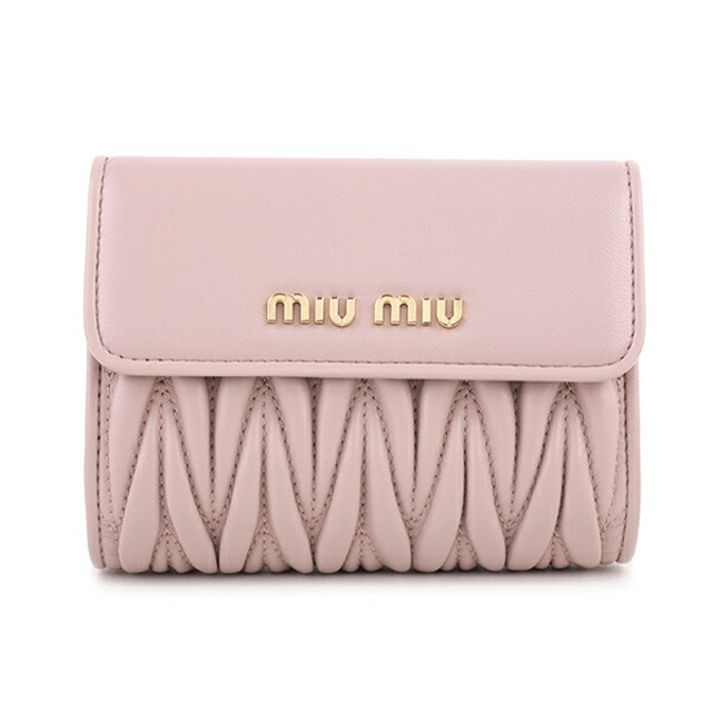 新品未使用 MIU MIU レディース財布アイテム 2つ折り財布 ピンク