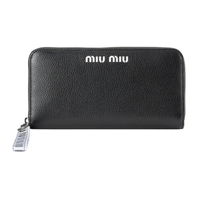 新品 ミュウミュウ MIU MIU 長財布 マドラス スポーツ ネロ