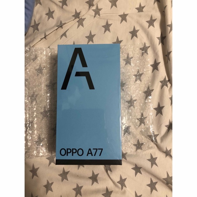 新品未開封 OPPO A77 ブルー 128GB Android