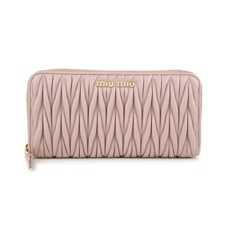 ミュウミュウ(miumiu)の新品 ミュウミュウ MIU MIU 長財布 マテラッセ ライトピンク(財布)