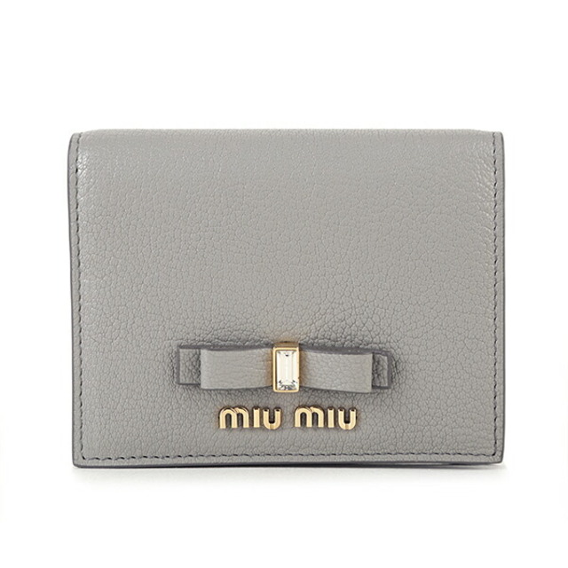 ミュウミュウ MIU 2つ折り財布 マドラスフィオッコ ヌーベ 東京公式