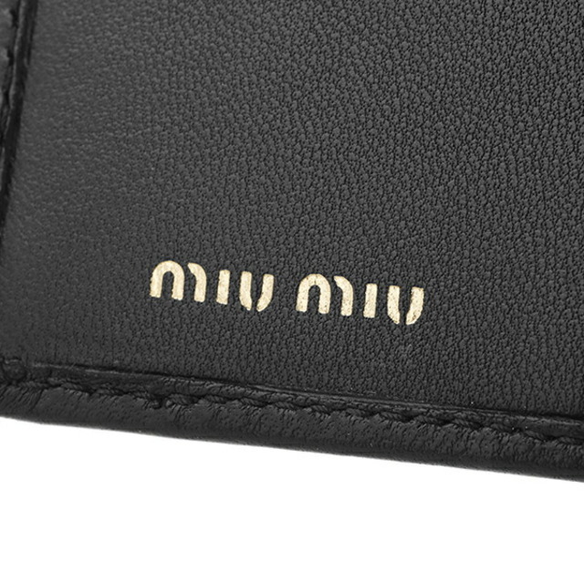 新品未使用MIU MIU 2つ折り財布ブラック
