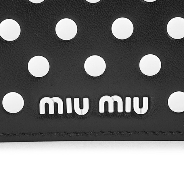 MIU MIU - 新品 ミュウミュウ MIU MIU 2つ折り財布 ドット MIU MIU - 新品 ミュウミュウ MIU MIU 2つ折り財布 ドット