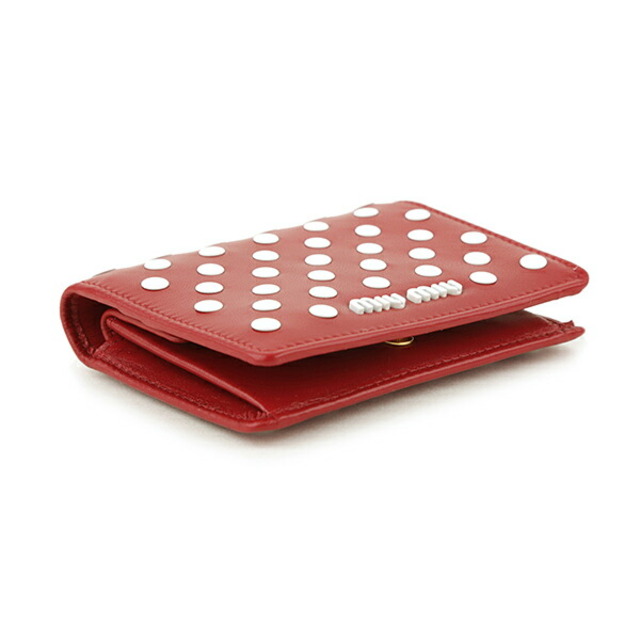 MIU MIU - 新品 ミュウミュウ MIU MIU 2つ折り財布 ドット MIU MIU - 新品 ミュウミュウ MIU MIU 2つ折り財布 ドット
