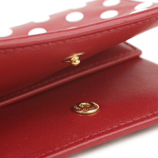 MIU MIU - 新品 ミュウミュウ MIU MIU 2つ折り財布 ドット MIU MIU - 新品 ミュウミュウ MIU MIU 2つ折り財布 ドット