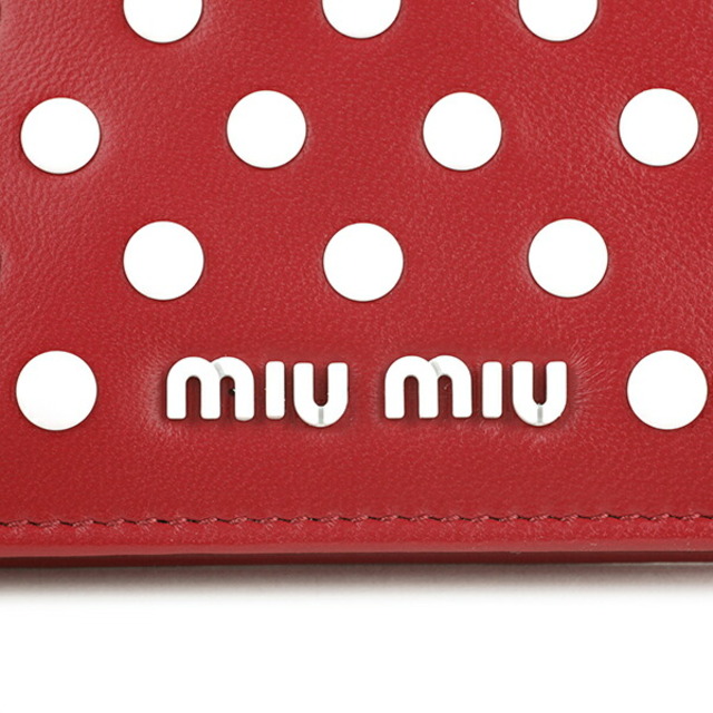 MIU MIU - 新品 ミュウミュウ MIU MIU 2つ折り財布 ドット MIU MIU - 新品 ミュウミュウ MIU MIU 2つ折り財布 ドット