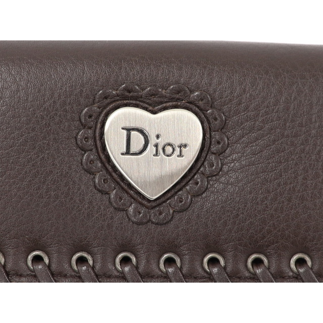 Christian Dior(クリスチャンディオール)のChristian Dior Wホック 長財布 ハートモチーフ エスニックライン レディースのファッション小物(財布)の商品写真