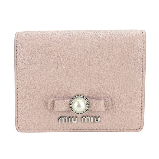 新作】miumiu♡マドラスフィオッコ リボン 2つ折り財布-