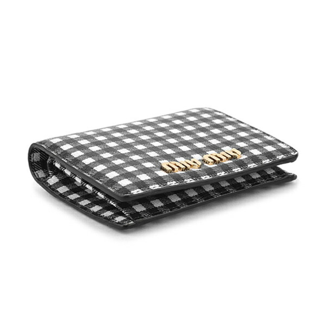 新品 ミュウミュウ MIU MIU 2つ折り財布 マドラス ヴィシー 新品 ミュウミュウ MIU MIU 2つ折り財布 マドラス ヴィシー