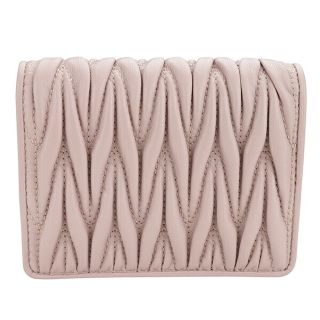 MIU MIU 二つ折り財布 マテラッセ ピンク