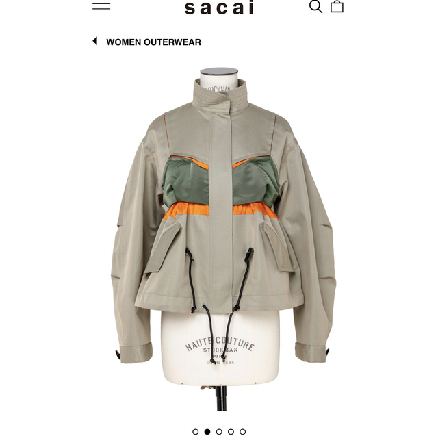 sacai Cotton Gabardine Mix Blouson