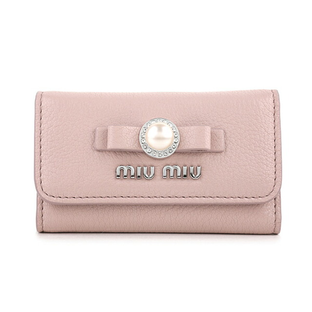 【新品】miumiu♡パール リボン キーケース