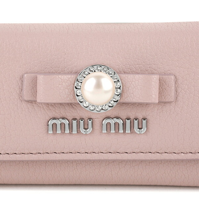 MIU MIU キーケース 6連 マドラスパール