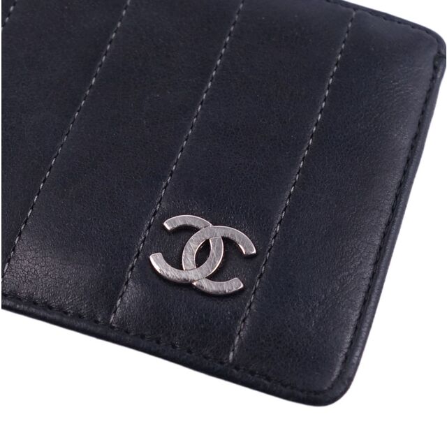 CHANEL(シャネル)のシャネル CHANEL ココマーク マドモアゼルライン カードケース 名刺入れ ラムレザー レディース フランス製 ブラック レディースのファッション小物(財布)の商品写真