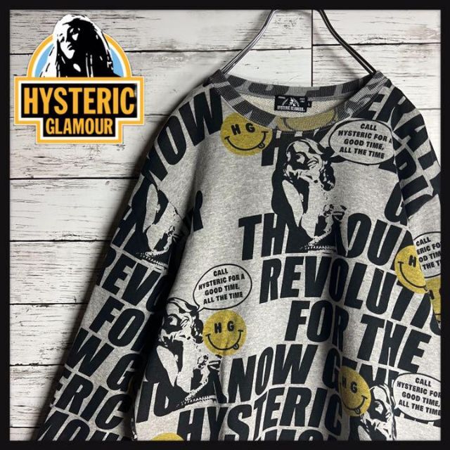 HYSTERIC GLAMOUR - 【希少デザイン】ヒステリックグラマー スウェット 総柄 ヒスガール 希少入手困難の通販 by ピーナッツ