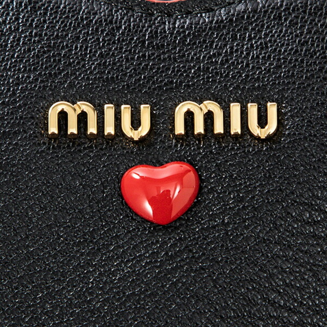 miumiu(ミュウミュウ)の新品 ミュウミュウ MIU MIU コインケース マドラス ラブ ネロ レディースのファッション小物(コインケース)の商品写真