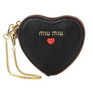 ミュウミュウ(miumiu)の新品 ミュウミュウ MIU MIU コインケース マドラス ラブ ネロ(コインケース)