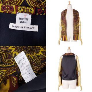 Hermes - 極美品 エルメス HERMES ベスト ジレ ゴルチエ期 シルク100