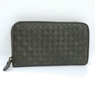 ボッテガヴェネタ(Bottega Veneta)のBOTTEGA VENETA ラウンドファスナー 長財布 イントレチャートレザー(財布)