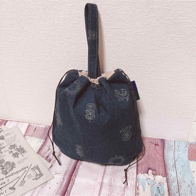 絶品 しずく型ドロップエッグトートバッグ ハンドメイド ドット柄