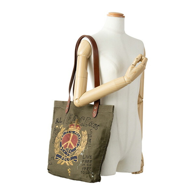 POLO RALPH LAUREN(ポロラルフローレン)の新品 ポロ ラルフローレン POLO RALPH LAUREN トートバッグ CANVAS TOTE メンズのバッグ(トートバッグ)の商品写真