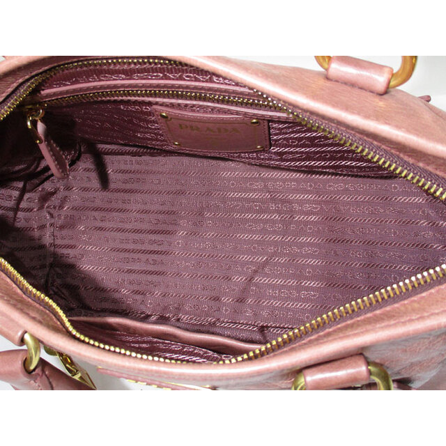 PRADA(プラダ)のPRADA 2WAY ショルダーバッグ ハンドバッグ フリンジ レザー ピンク レディースのバッグ(その他)の商品写真