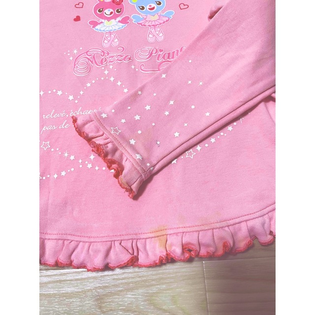 mezzo piano(メゾピアノ)のmezzopiano♡長袖トップス130size キッズ/ベビー/マタニティのキッズ服女の子用(90cm~)(Tシャツ/カットソー)の商品写真