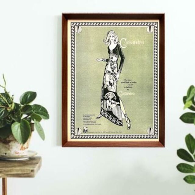 サイケデリック ファッション 1960年代 ヴィンテージ 広告 額付 ポスターの通販 by ブレス ポスターSHOP｜ラクマ