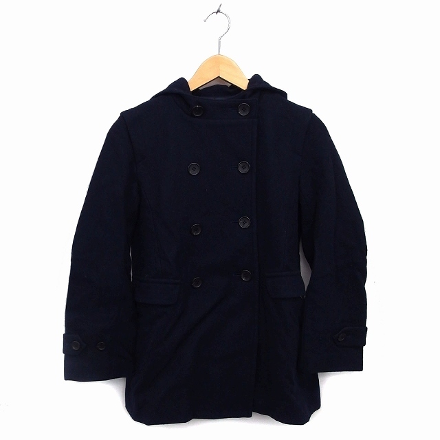 CROLLA(クローラ)のクローラ ピーコート Pコート ジャケット アウター ウール フード ダブル レディースのジャケット/アウター(ピーコート)の商品写真