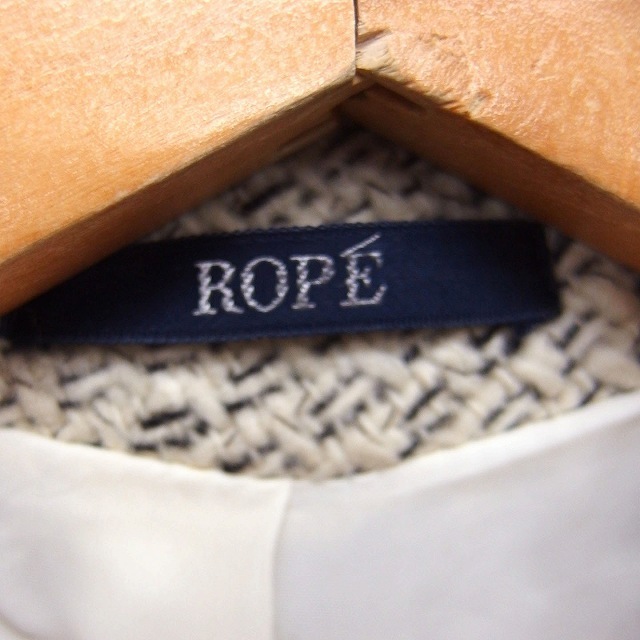 ROPE’(ロペ)のロペ ROPE ステンカラー ジャケット アウター 総柄 シングル ウール レディースのジャケット/アウター(その他)の商品写真