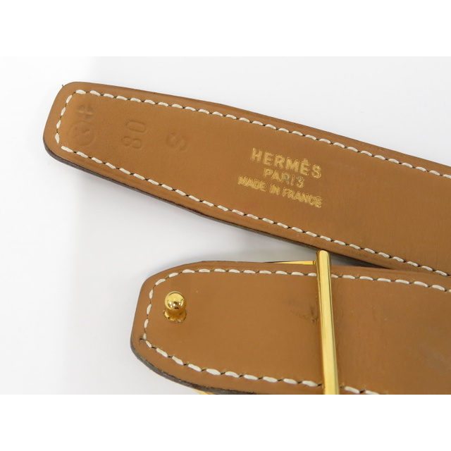 Hermes(エルメス)のHERMES ベルト 馬蹄 刻印◯X レザー ブラック レディースのファッション小物(その他)の商品写真