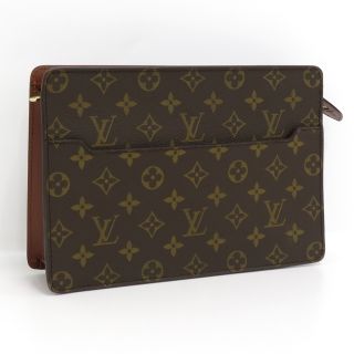 ルイヴィトン(LOUIS VUITTON)のLOUIS VUITTON ポシェットオム セカンドバッグ モノグラム ブラウン(クラッチバッグ)