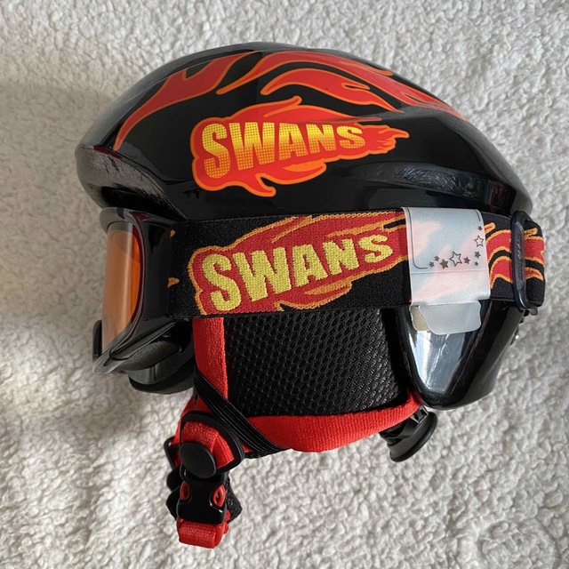 SWANS(スワンズ)のスワンズ⭐️SWANZ   キッズ　ジュニア　ヘルメット　ゴーグル スポーツ/アウトドアのスキー(ウエア)の商品写真