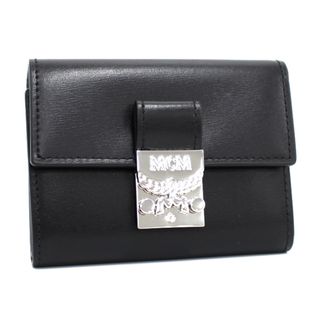 エムシーエム(MCM)のMCM 三つ折り財布 パトリシア レザー ブラック 7842175050(財布)