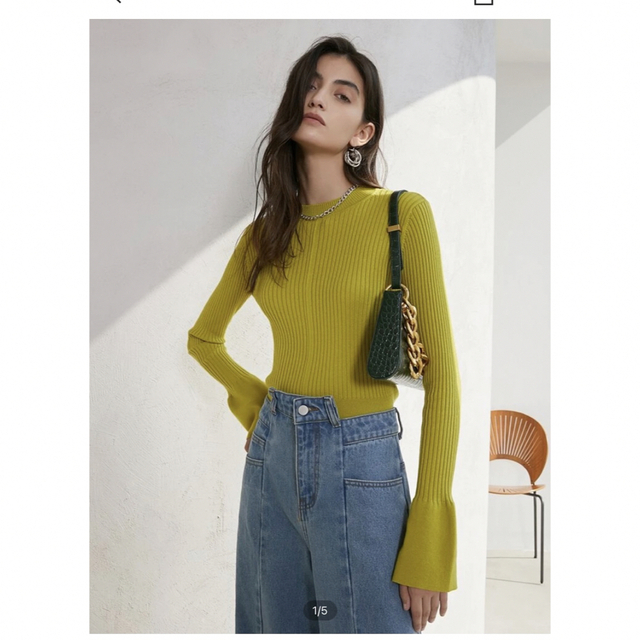 ZARA(ザラ)のリブニットセーター レディースのトップス(ニット/セーター)の商品写真