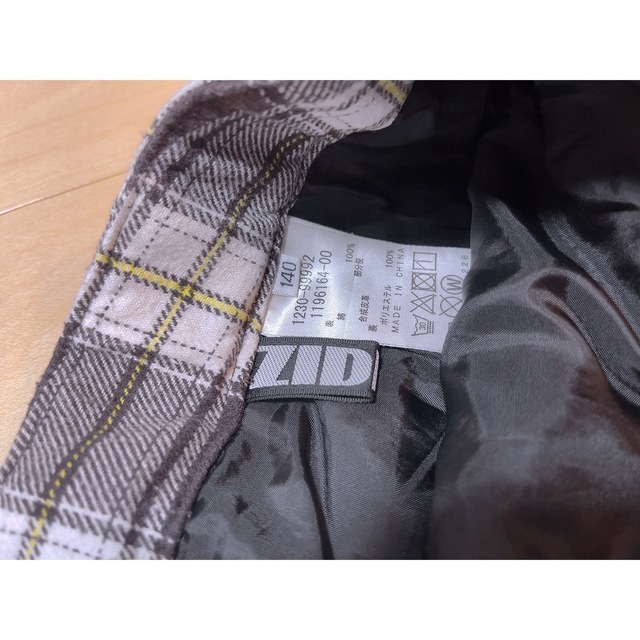 ZIDDY(ジディー)の巻きスカート チェック ショートパンツ キッズ/ベビー/マタニティのキッズ服女の子用(90cm~)(パンツ/スパッツ)の商品写真