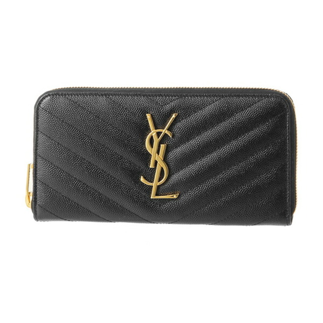 新品 サンローラン SAINT LAURENT 長財布 ZIP AROUND WALLET ノワール