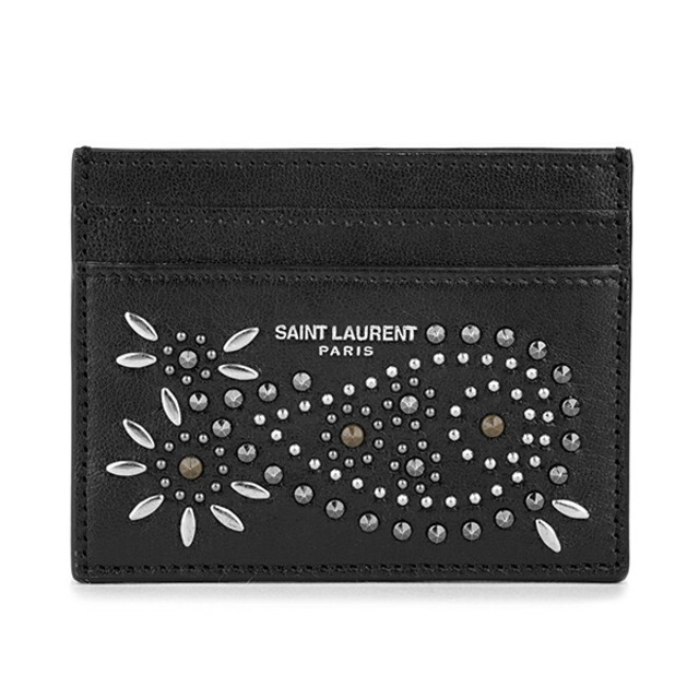 新品 サンローラン SAINT LAURENT カードケース FLAT CARDHOLDER ネロ