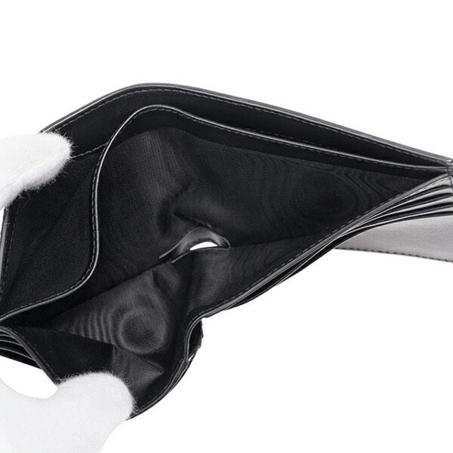 新品 サンローラン SAINT LAURENT 2つ折り財布 WALLET ブルー/ブラック