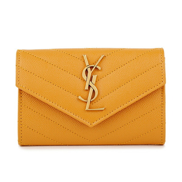 Saint Laurent(サンローラン)の新品 サンローラン SAINT LAURENT カードケース CARD CASE セーナペイエロー レディースのファッション小物(名刺入れ/定期入れ)の商品写真