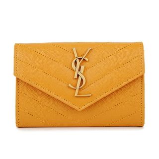 サンローラン(Saint Laurent)の新品 サンローラン SAINT LAURENT カードケース CARD CASE セーナペイエロー(名刺入れ/定期入れ)