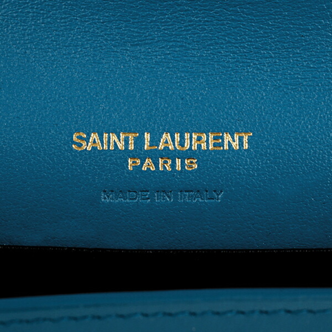 Saint Laurent(サンローラン)の新品 サンローラン SAINT LAURENT カードケース CARD CASE ターコイズ レディースのファッション小物(名刺入れ/定期入れ)の商品写真