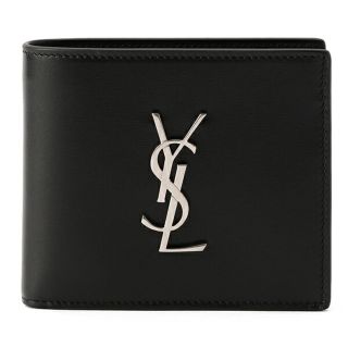 サンローラン(Saint Laurent)の新品 サンローラン SAINT LAURENT 2つ折り財布 EAST/WEST ウォレット ブラック 黒(折り財布)