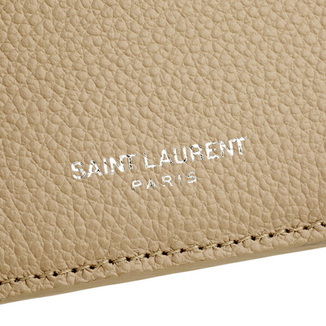 Saint Laurent(サンローラン)の新品 サンローラン SAINT LAURENT カードケース CARD HOLDER ダークベージュ レディースのファッション小物(名刺入れ/定期入れ)の商品写真