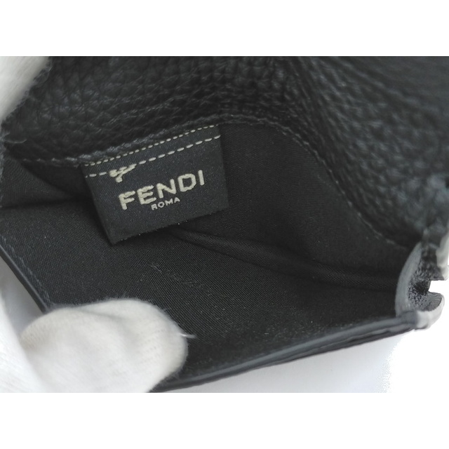 FENDI(フェンディ)のFENDI カードケース セレリア レザー ブラック 7M0263 レディースのファッション小物(名刺入れ/定期入れ)の商品写真