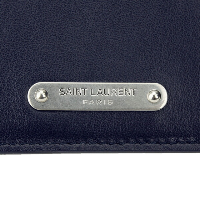 Saint Laurent(サンローラン)の新品 サンローラン SAINT LAURENT 2つ折り財布 WALLET ディープマリン メンズのファッション小物(折り財布)の商品写真